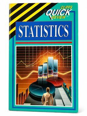 Cliffs Quick Review Statistics Paperback Study Guide Cliff Notes ISBN 0822053497